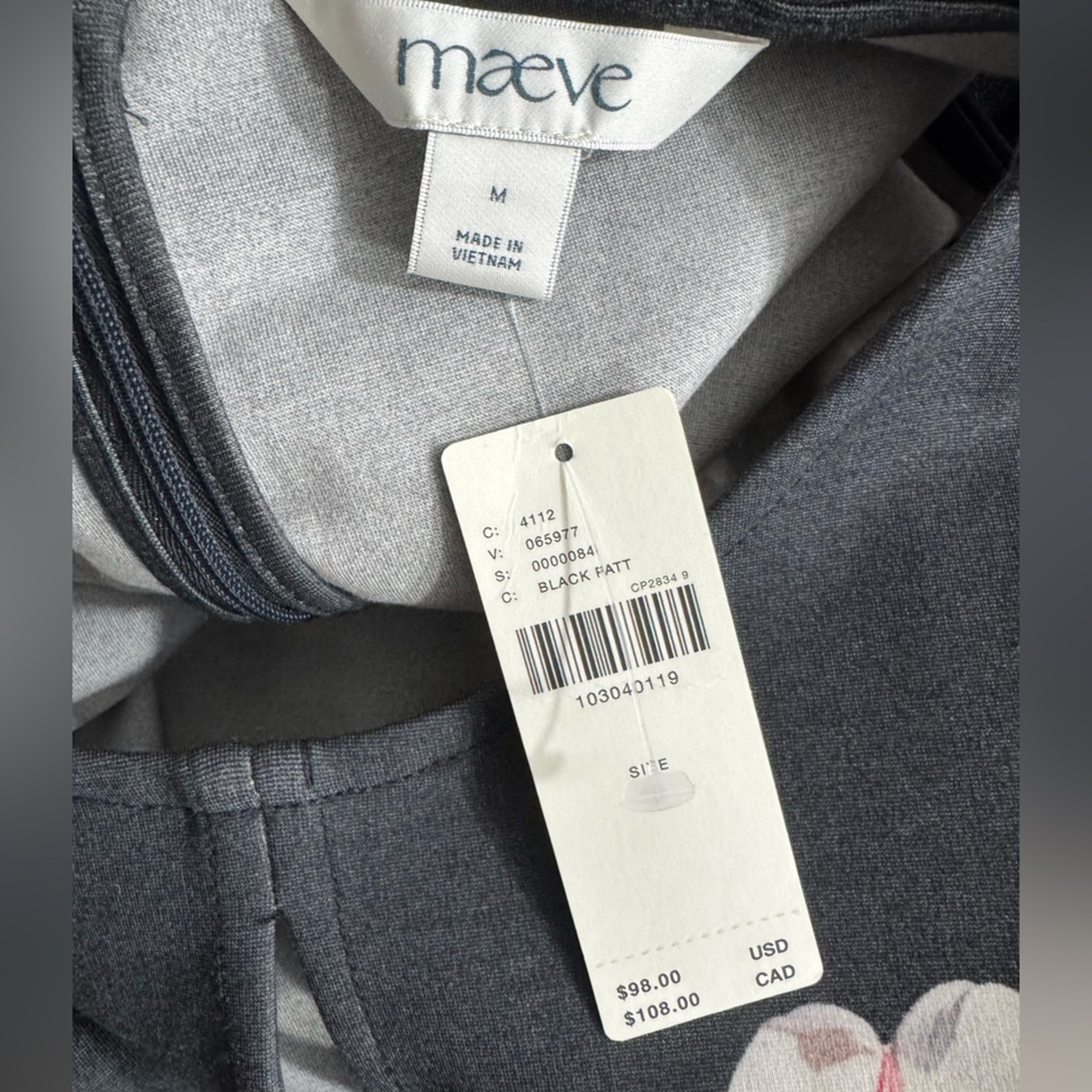 Anthropologie Maeve Night Watch Peplum Tank Top Medium - Picture 11 of 11